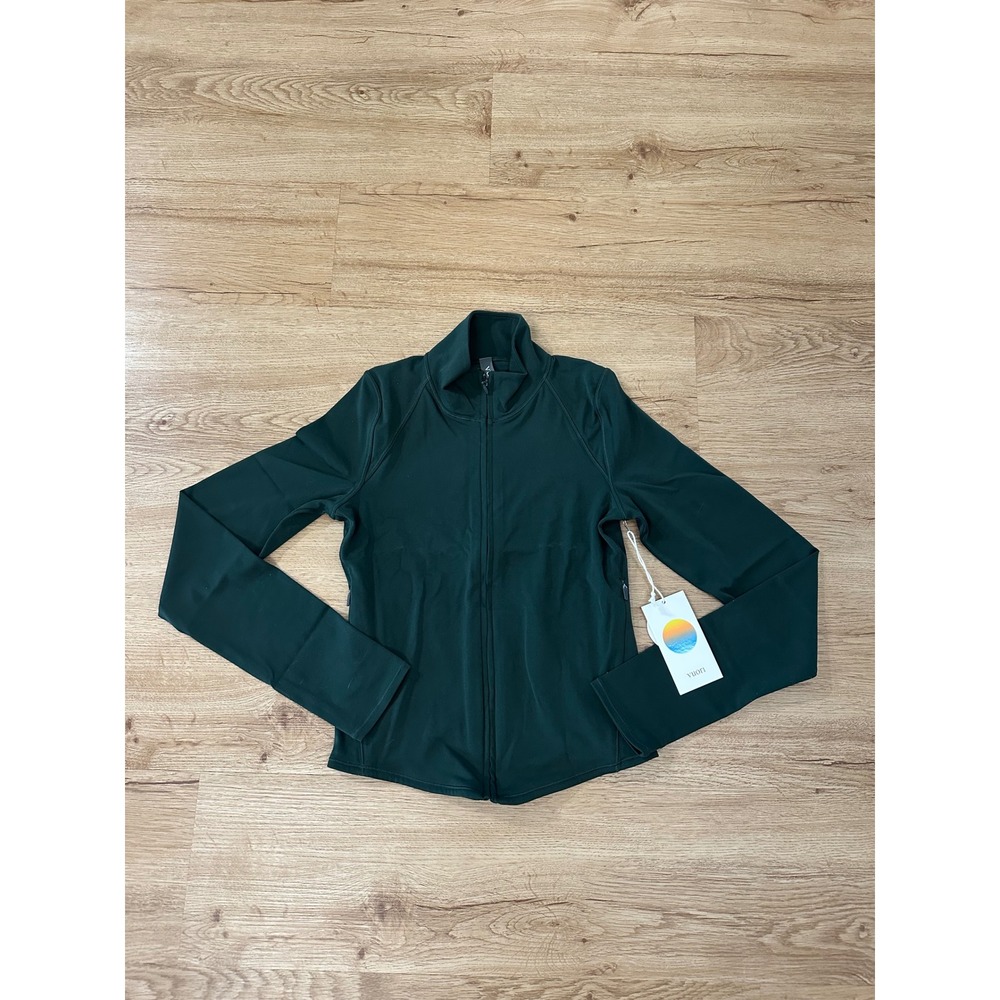Vuori AllTheFeels Full Zip Jacket Women XS Evergreen Green NWT $118 VW5076
